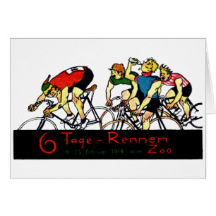 1914 Bicycle Race Poster Cards