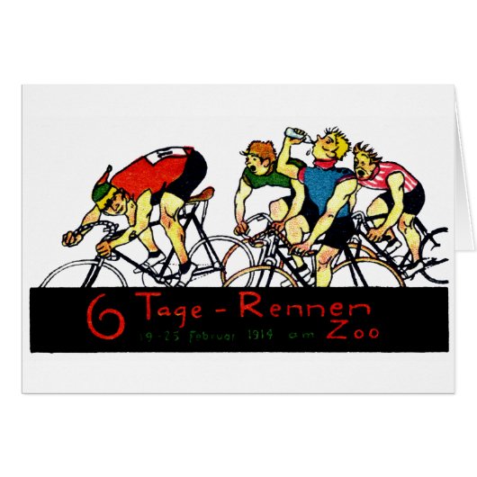 1914 Bicycle Race Poster Cards (Front Horizontal)