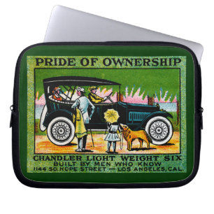 1914 Chandler Automobile Poster Laptop Sleeve