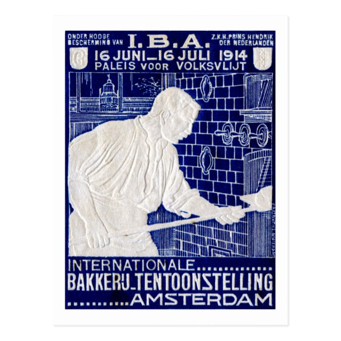 1914 Dutch Baking Expo Poster Post Cards