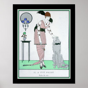 1914, French, Art Deco Fashion Poster