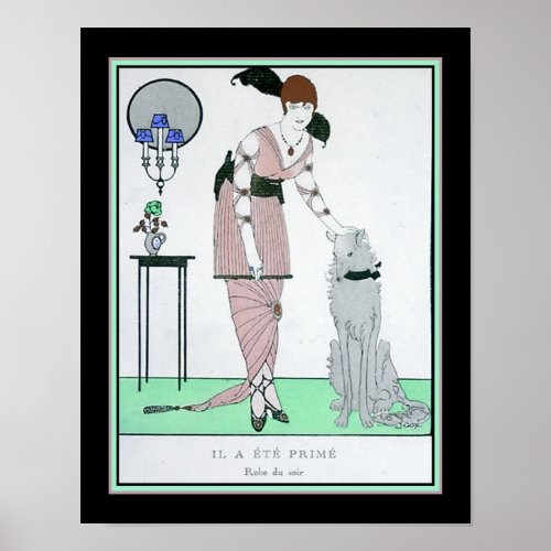 1914 French Art Deco Fashion Poster