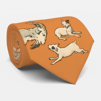 1914 goat and dogs tie