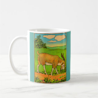 1914 grazing billygoat print coffee mug