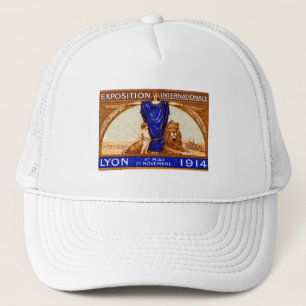1914 Lyon International Expo Poster Trucker Hat
