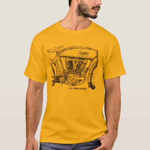 1914 Sears Motorcycle Tee_Shirt T_Shirt