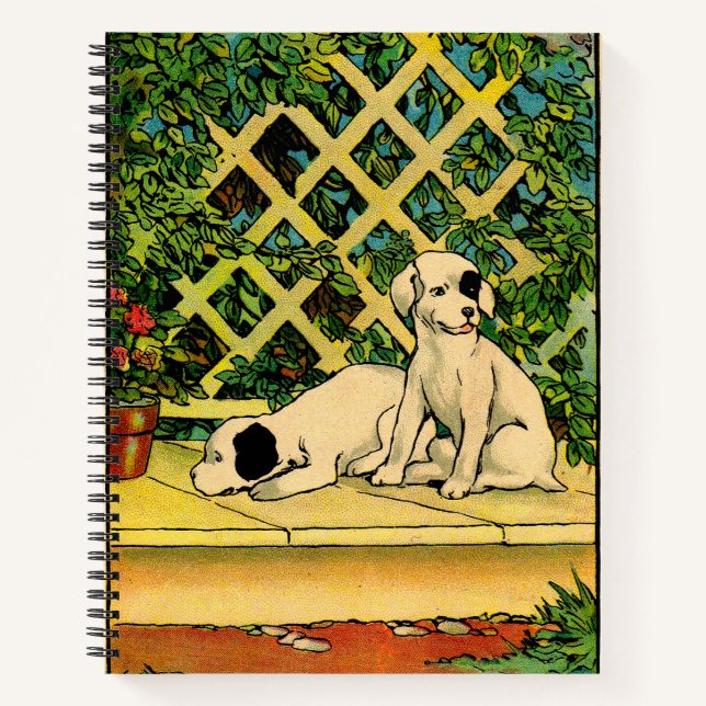 1914 two dogs being curious notebook (Front)