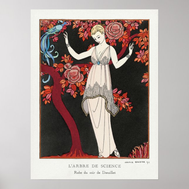 1914 vintage fashion illustration poster (Front)