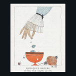 1914 vintage fashion plate  poster<br><div class="desc">Quelques Bagues (1914) fashion plate in high resolution by Charles Martin,  published in Gazette du Bon Ton. Original from The Rijksmuseum. Digitally enhanced</div>