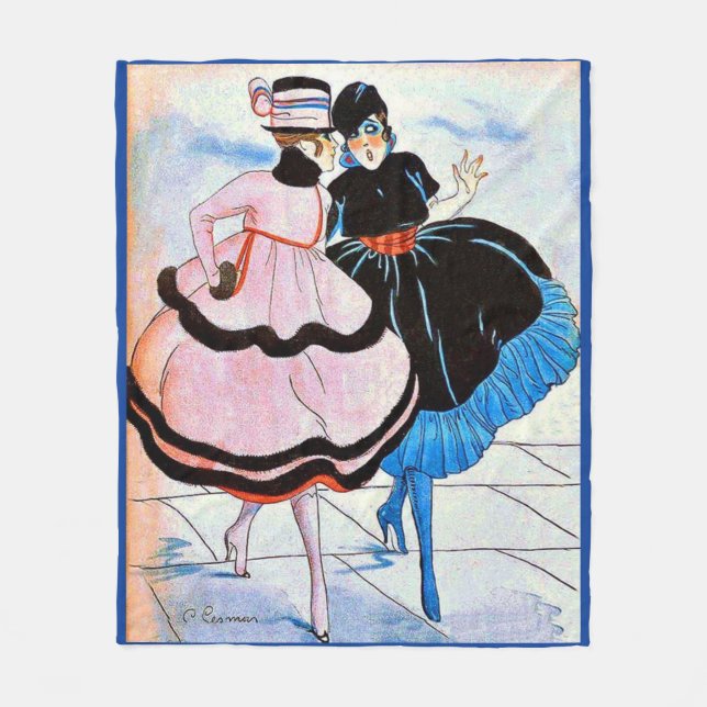 1915 Annie and Susie Fleece Blanket (Front)