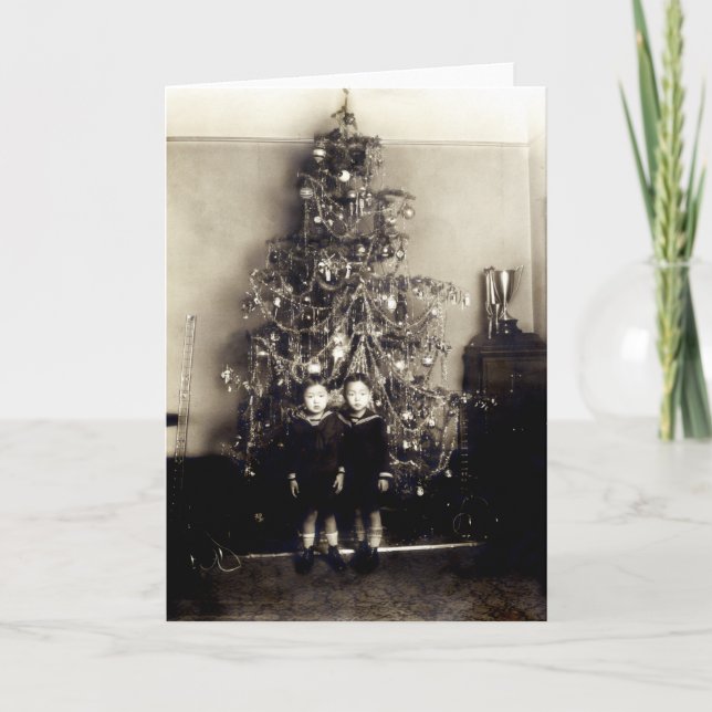 1915 Asian American Christmas Holiday Card (Front)