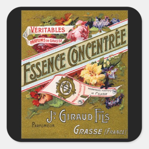 1915 Essence Concentree French perfume Square Sticker