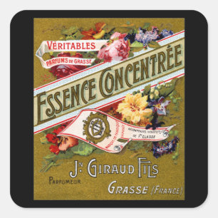 1915 Essence Concentree French perfume Square Sticker