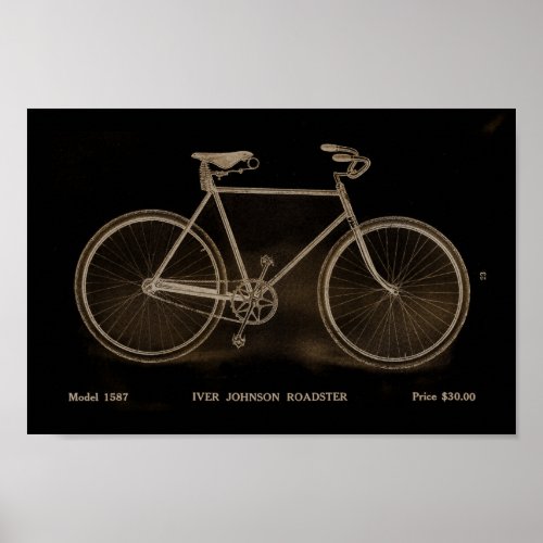 1915 Vintage Roadster Bicycle Ad Art Poster