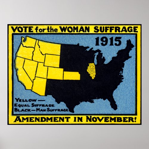 1915 Vote for Womans Suffrage Poster