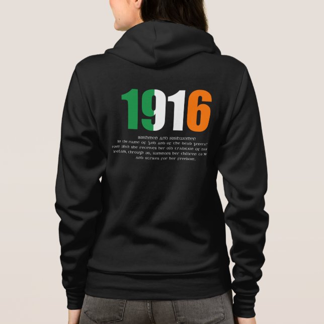 1916 Easter Rising and Proclamation Commemoration Hoodie (Back)