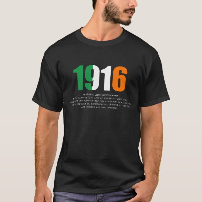 1916 Easter Rising and Proclamation Commemoration T-Shirt (Front)
