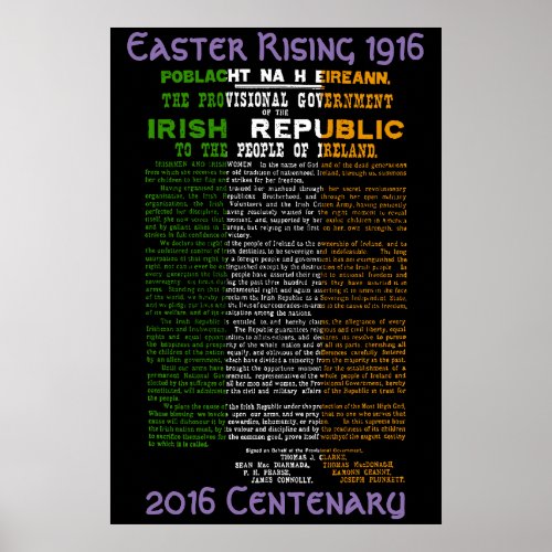 1916 Easter Rising Centenary 2016 Poster