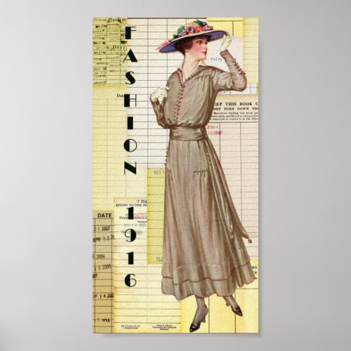 1916 Fashion Poster