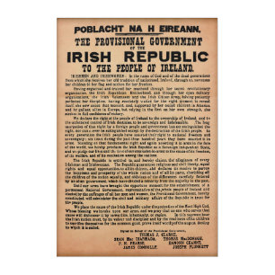 1916 Irish Proclamation (Original Copy) Acrylic Print