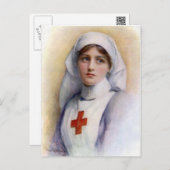 1916 Vintage Reproduction Nurse Postcard (Front/Back)