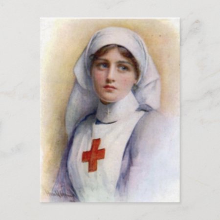 1916 Vintage Reproduction Nurse Postcard