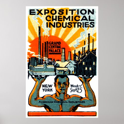 1917 Chemical Exposition Poster