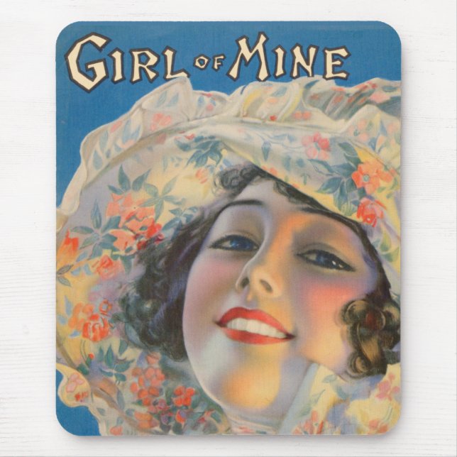 1917 Girl of Mine sheet music cover Mouse Pad (Front)