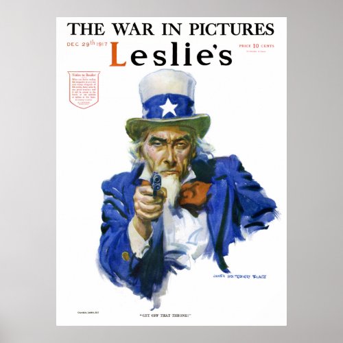 1917 Leslies Weekly Uncle Sam Poster