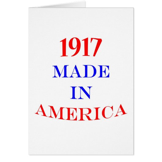 1917 Made in America Cards (Front)