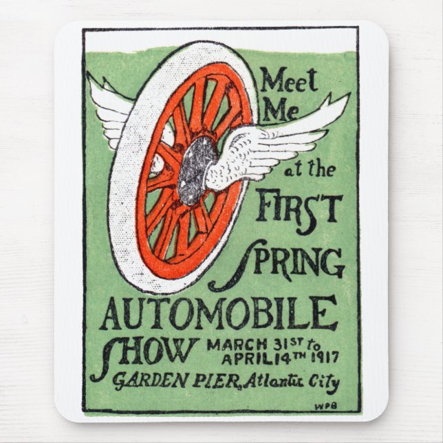 1917 New Jersey Spring Auto Show Mouse Pad (Front)