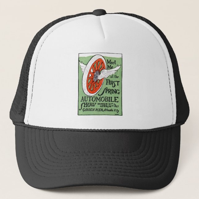 1917 New Jersey Spring Auto Show Trucker Hat (Front)