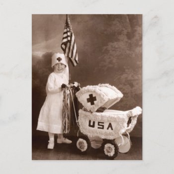 1917 Patriotic Nurse Postcard by historicimage at Zazzle