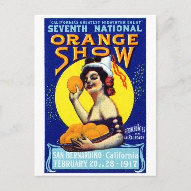 1917 San Bernardino Poster Postcard (Front)