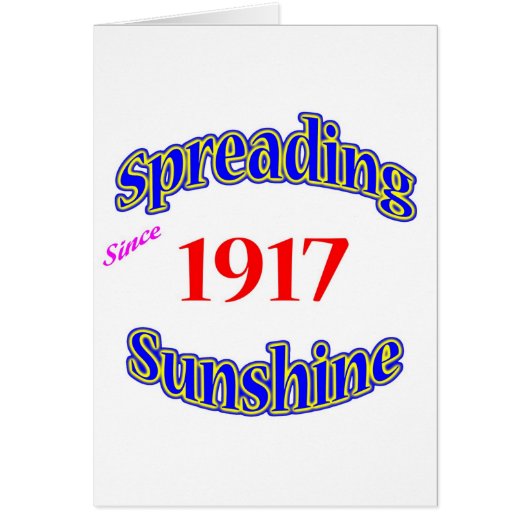 1917 Spreading Sunshine Cards (Front)