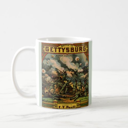 1917 The Battle of Gettysburg sheet music cover Coffee Mug