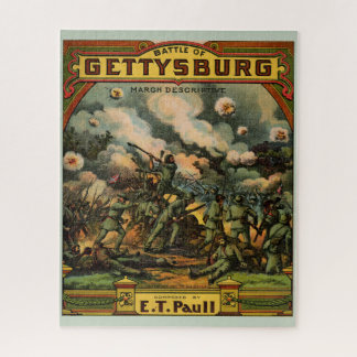 1917 The Battle of Gettysburg sheet music cover Jigsaw Puzzle