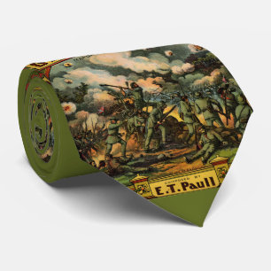 1917 The Battle of Gettysburg sheet music print Neck Tie