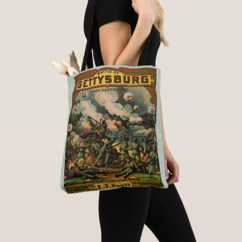 1917 The Battle of Gettysburg sheet music print Tote Bag