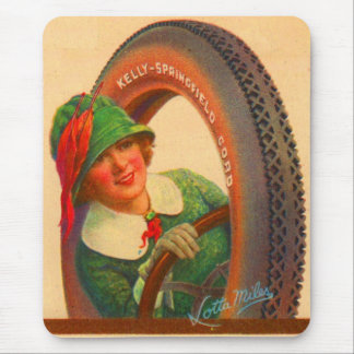 1918 Lotta Miles Kelly-Springfields tire mascot Mouse Pad
