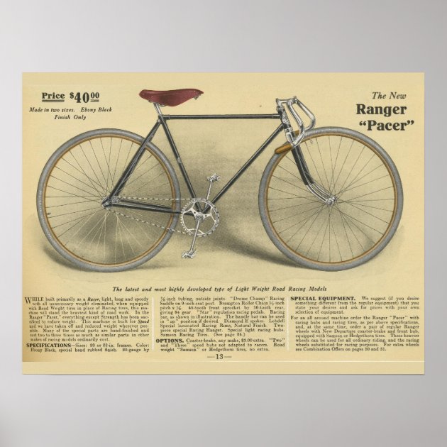 Vintage ranger bicycle top