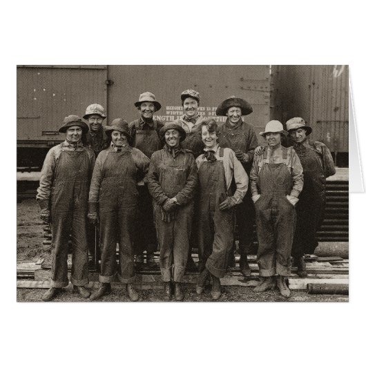1918 Women Laborers Union Pacific Railroad (Front Horizontal)