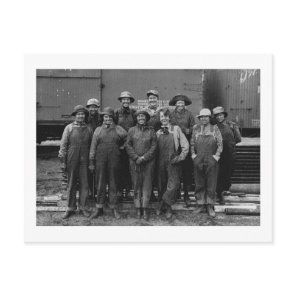 1918 Women Laborers Union Pacific Railroad Postcard