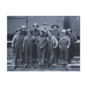 1918 Women Laborers Union Pacific Railroad Postcard
