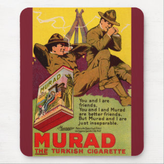 1918 WWI Murad cigarettes ad Mouse Pad