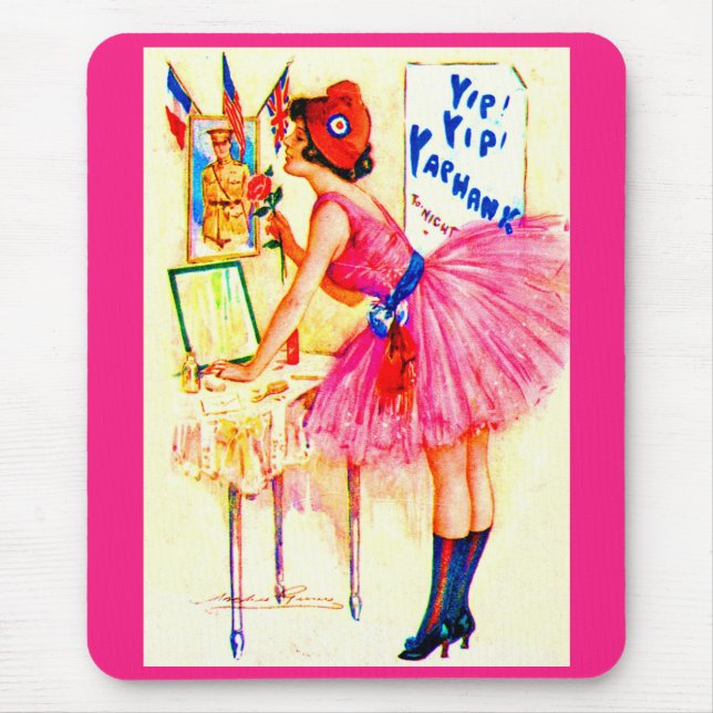 1918 Yip Yip Yaphank playbill cover image Mouse Pad (Front)