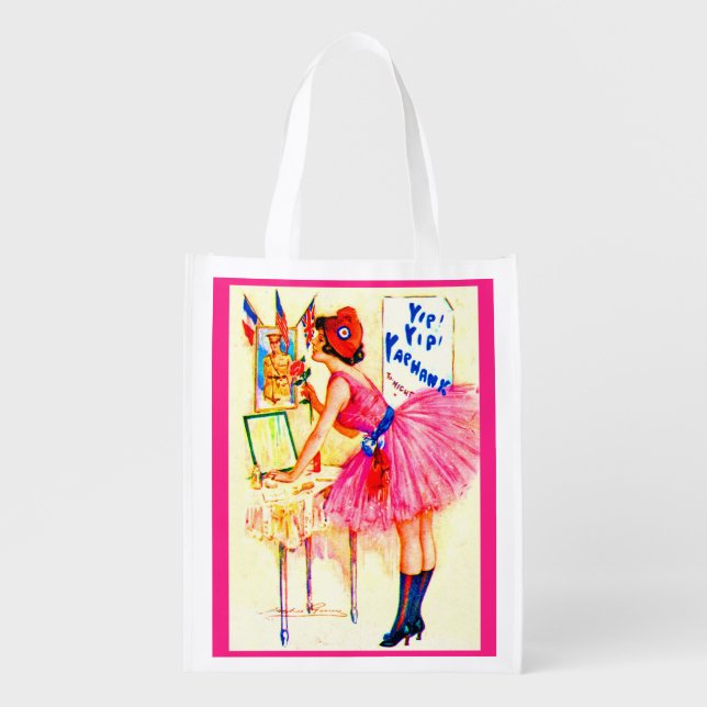 1918 Yip Yip Yaphank playbill cover print Grocery Bag (Front)