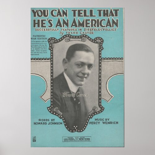 1918 You can tell that he's an American 