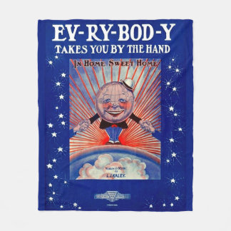 1919 Ev-Ry-Bod-Y Takes You By the Hand sheet music Fleece Blanket