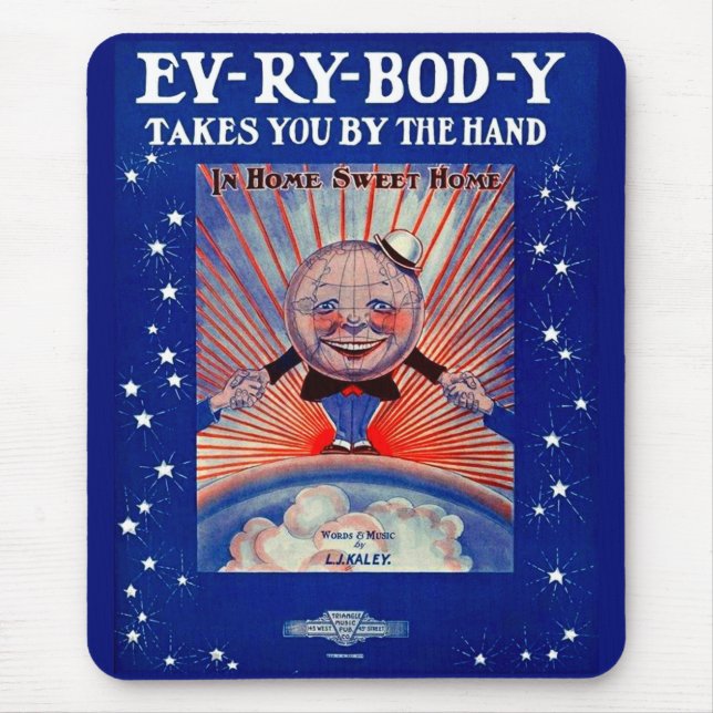 1919 Ev-Ry-Bod-Y Takes You By the Hand sheet music Mouse Pad (Front)